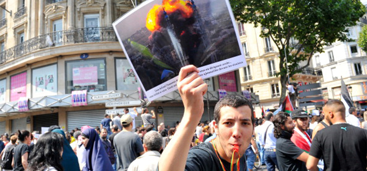 אקסקיוז מי, יו דונט אנדרסטנד. הפגנה פרו פלסטינית בפריז (צילום: Getty Images)