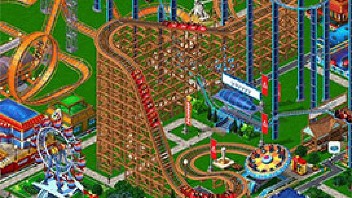 rollercoaster tycoon. צילום מסך
