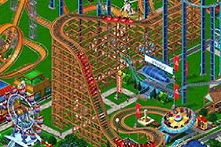 rollercoaster tycoon. צילום מסך
