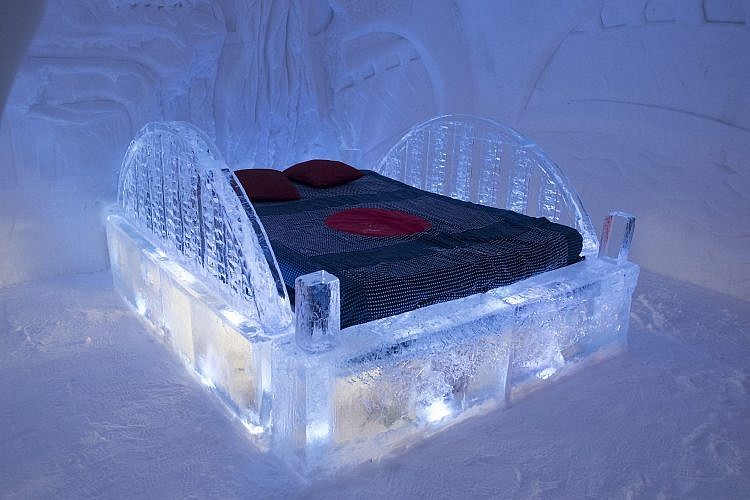 מלון קרח בקנדה. צילום: Shutterstock