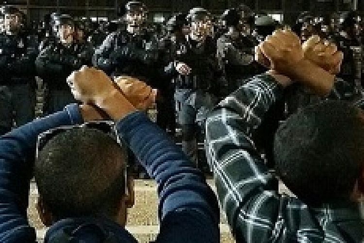 הפגנת העדה האתיופית. צילום: אסף כרמל, אינסטגרם (@AsafCarmel1)