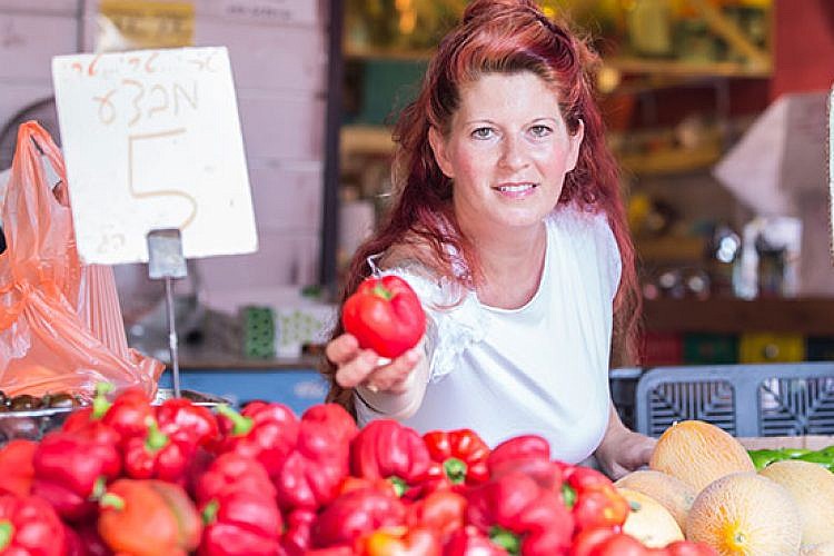 הג'ינג'ית של השוק, נורית גורן. צילום: איתן וכסמן