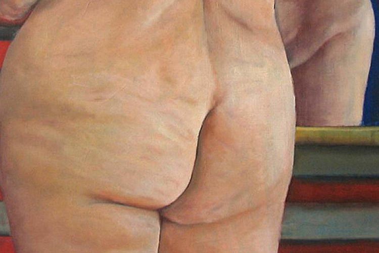 "הגב שלי", אורה ראובן, שמן על בד 2010