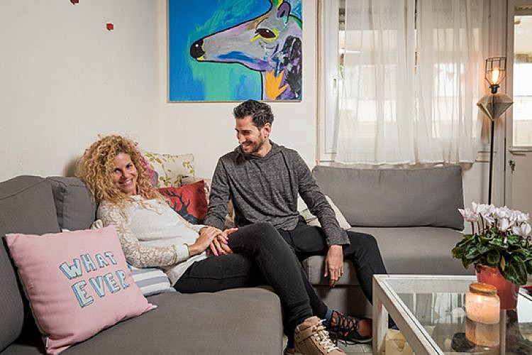 הדירה של דור ורותם אייזנר. צילום: נמרוד סונדרס