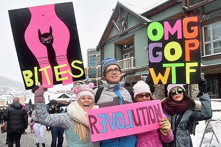 הפגנות נשים נגד טראמפ. צילום: Getty Images