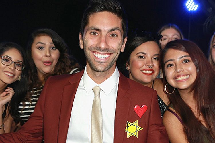 ניב שולמן בטקס פרסי הווידאו של MTV. צילום: גטי אימג'ס