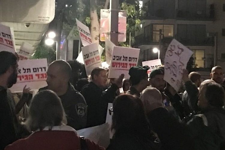 ההפגנות ברחוב מטלון, הערב