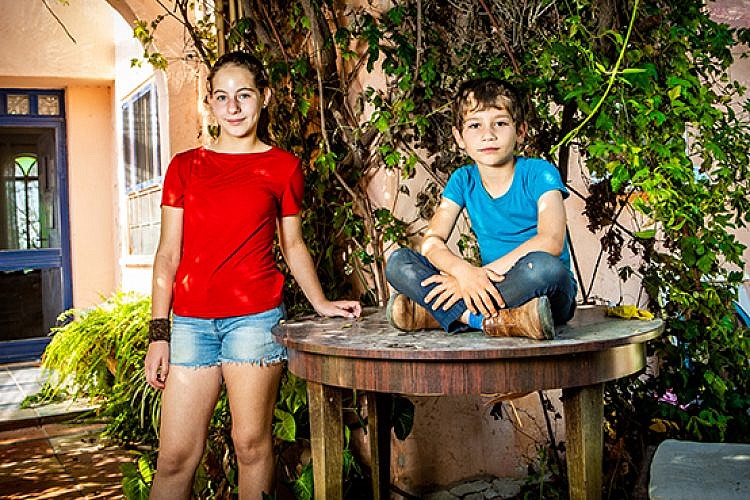 הנכדים של אולמן. צילום: דין אהרוני רולנד