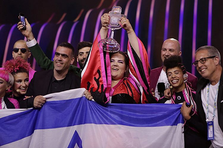 נטע ברזילי באירוויזיון 2018 (צילום: אנדרס פוטינג)