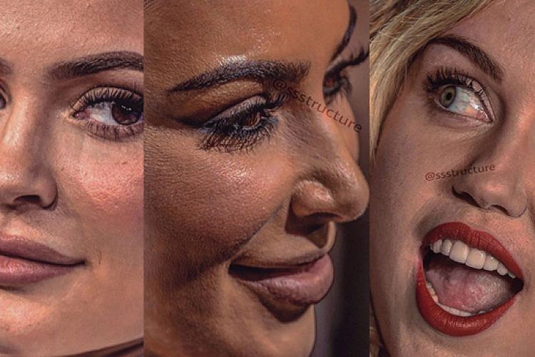 עמוד האינסטגרם שחושף את הפנים האמיתיות של קיילי ג'נר. צילום מסך