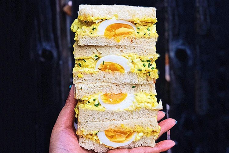 כריך סלט הביצים המבוקש של השעה. מתוך אינסטגרם