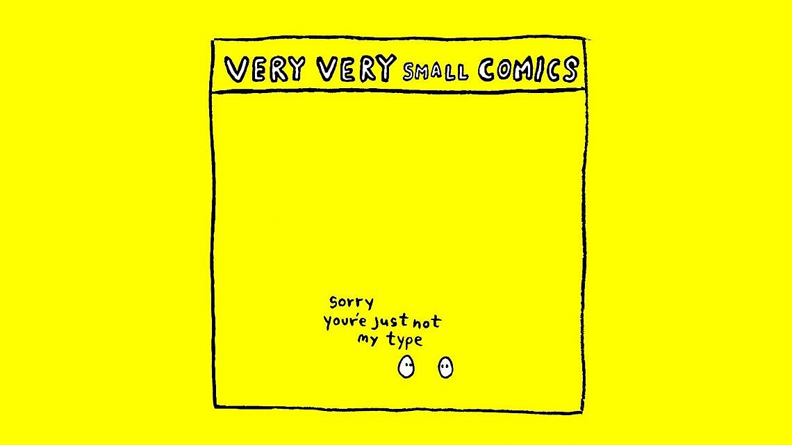 קומיקס קטן. צילום: עמוד הפייסבוק של very very small comics