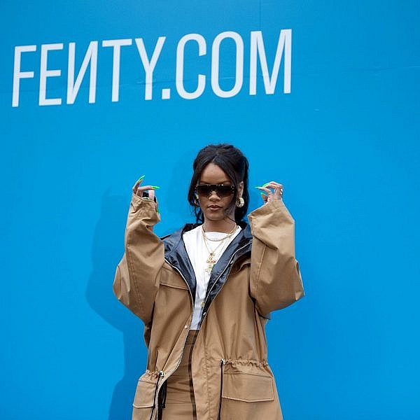 ריהאנה בהשקת מותג האופנה של FENTY. צילום:  Aurelien Meunier/Getty Images For Fenty
