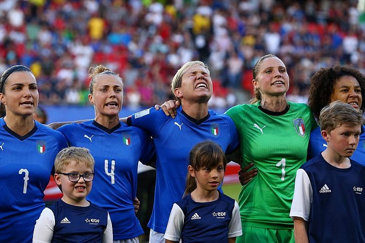 מקסימום אסטרטגיה. נבחרת איטליה במונדיאל הנשים (צילום: GettyImages)