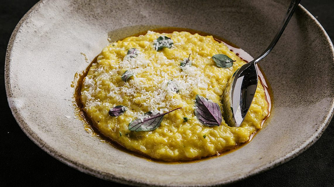 ריזוטו סרטנים כחולים. אריא (צילום: גל זהבי)