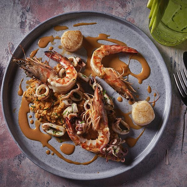 ריזוטו פירות ים. פאסטל (צילום: אנטולי מיכאלו)