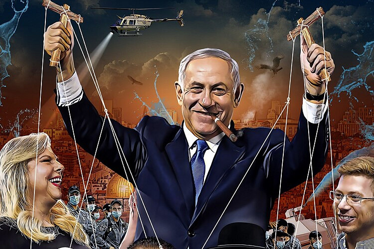 מניפסט של 1800 מילה. מתוך הפוסט של הבלוק נגד נתניהו (עיצוב: פרופאגנדה)