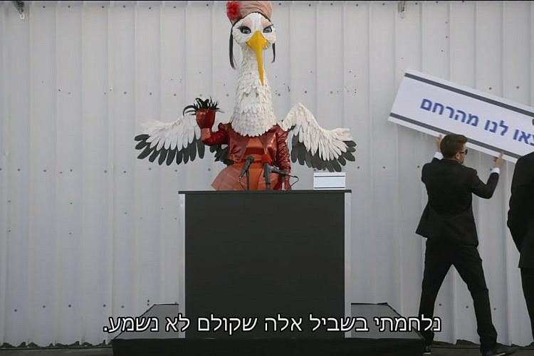 תגידי, את מדליקה משואה זו לתפארת מדינת ישראל? (צילום מסך: קשת 12)