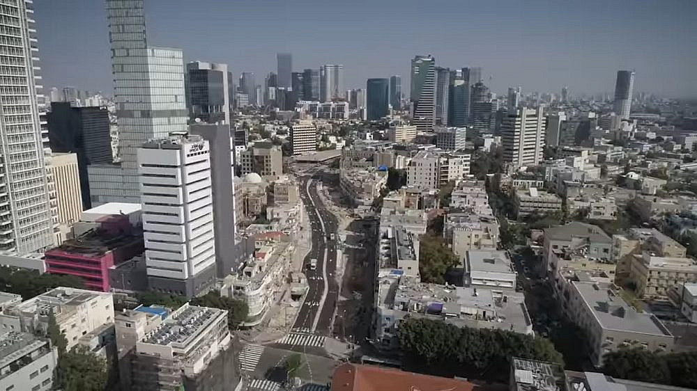 רחוב יהודה הלוי (צילום מסך: נת"ע) רחוב יהודה הלוי (צילום מסך: נת"ע)