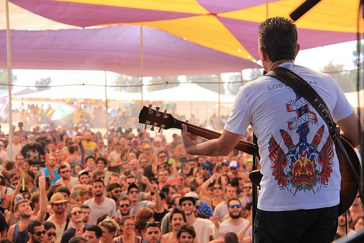 אינדינגב 2014, חיים אוליאל על הבמה. צילום: דפנה טלמון