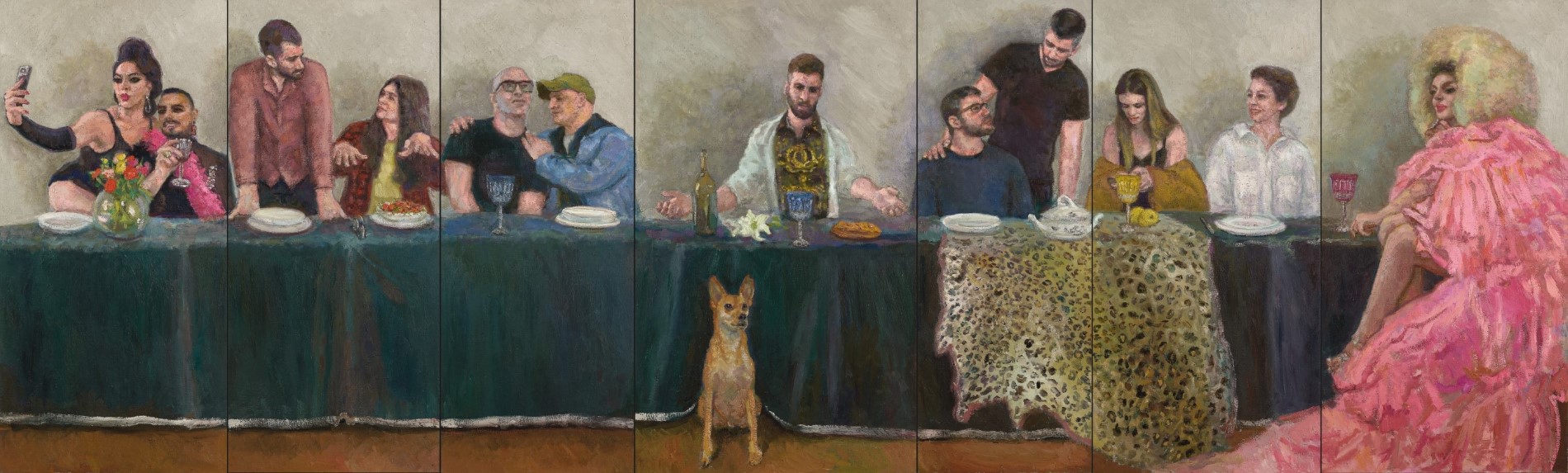 מתוך "הסעודה 2021", עבודתו של ישראל דרור חמד