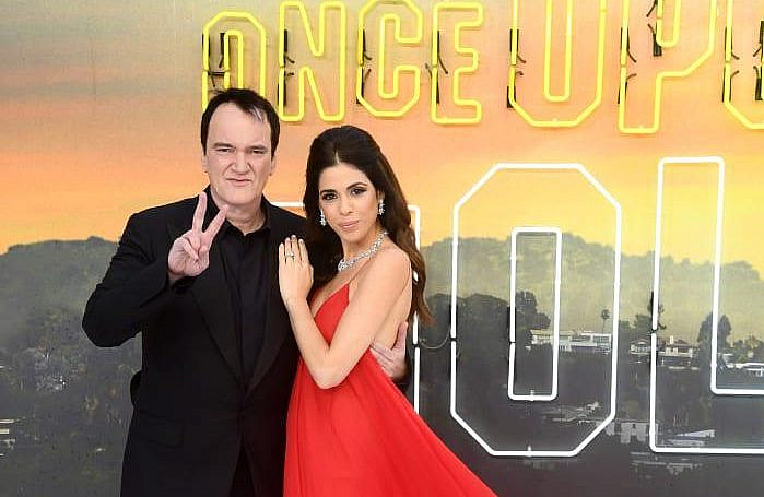 דניאלה פיק וקוונטין טרנטינו בפרמיירה של "היו זמנים בהוליווד" (צילום: גטי אימג'ס)