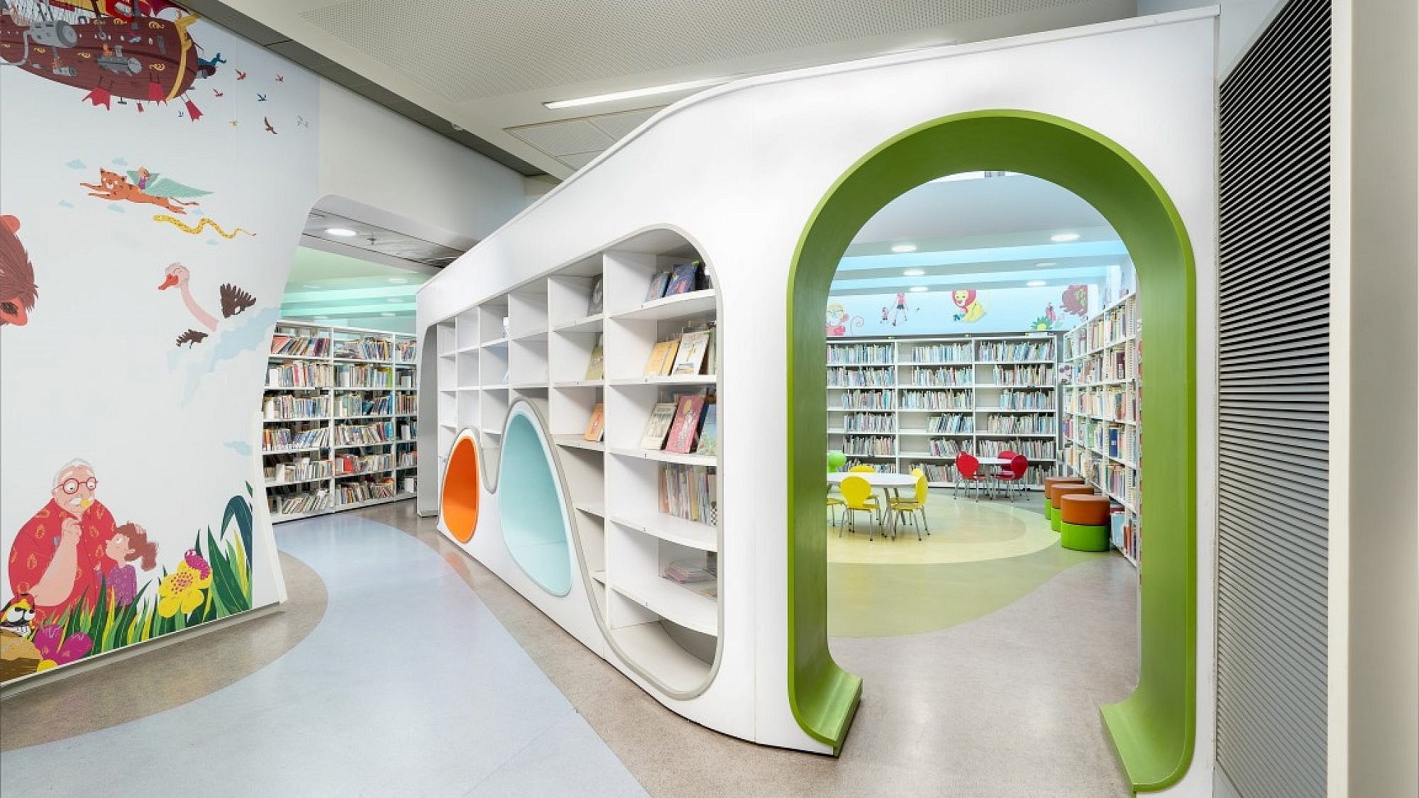 ספריית הילדים בבית אריאלה (צילום: אמנון חורש)