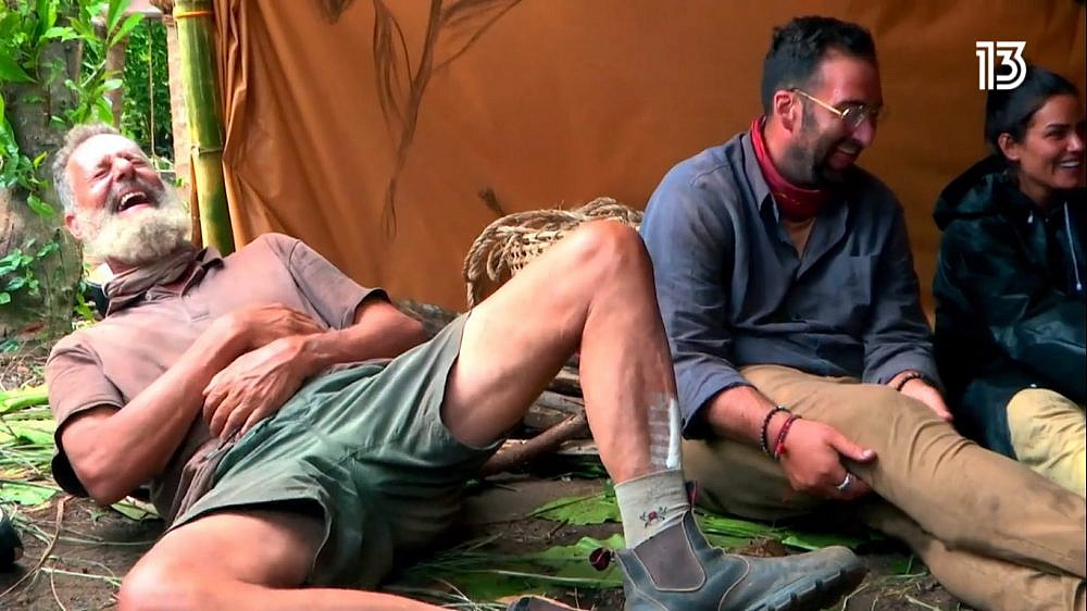 האלים לא יסלחו למי שיפנה נגדו. דנדן ב"הישרדות" (צילום מסך: רשת 13)