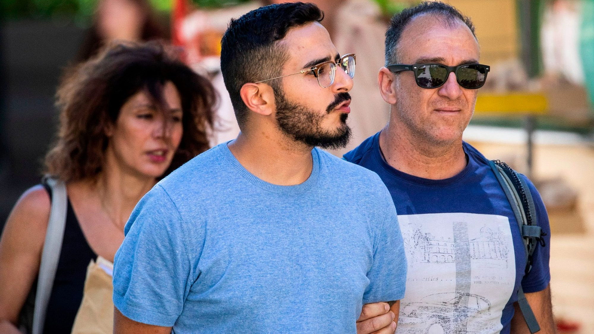 שמעון חיות (נוכל הטינדר) בעת מעצרו. צילום: AFP/Getty