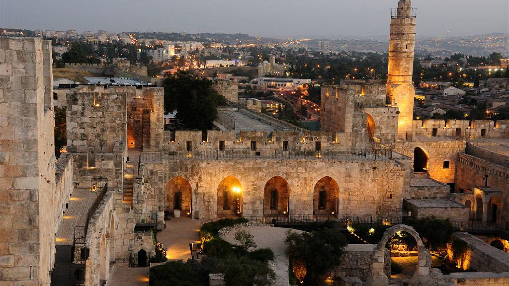 כאן תהיה מסיבה שטרם נראתה כמותה. מגדל דוד בירושלים (צילום: יחסי ציבור)