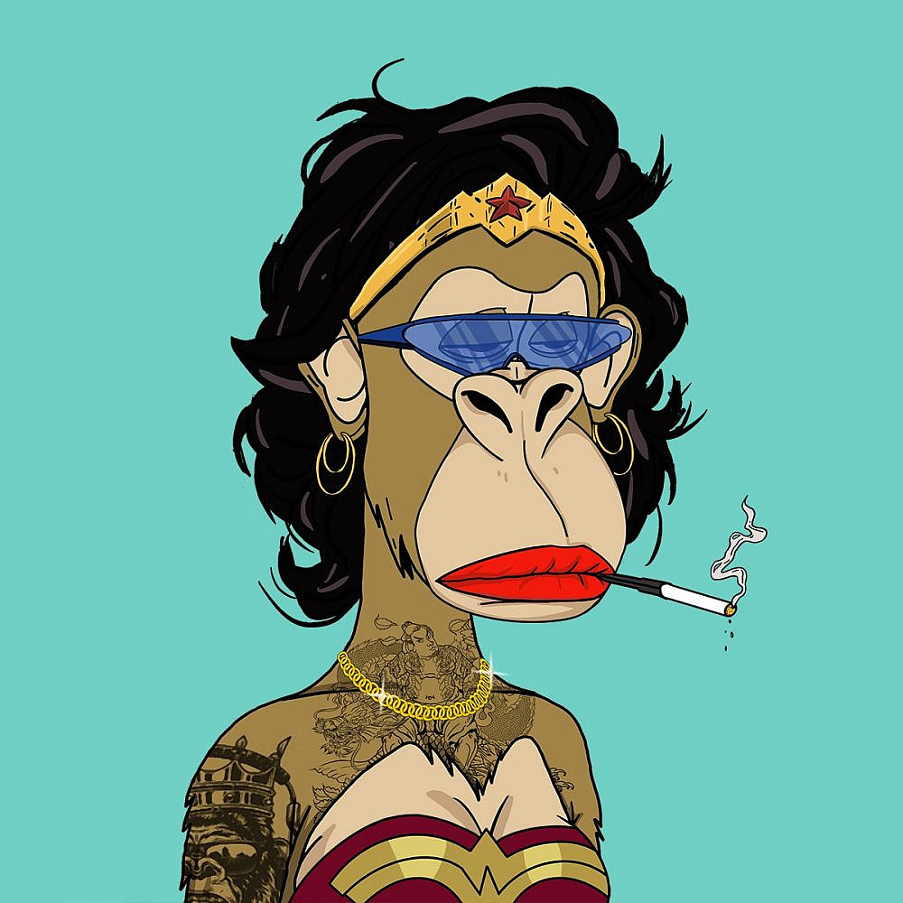 עבודת NFT של וונדר וומן בגרסת הקופה