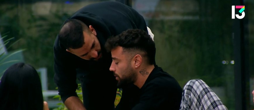 אחי בוא נעשה פרלמנט אחי. נתנאל ומשה, "האח הגדול" (צילום מסך: רשת 13)