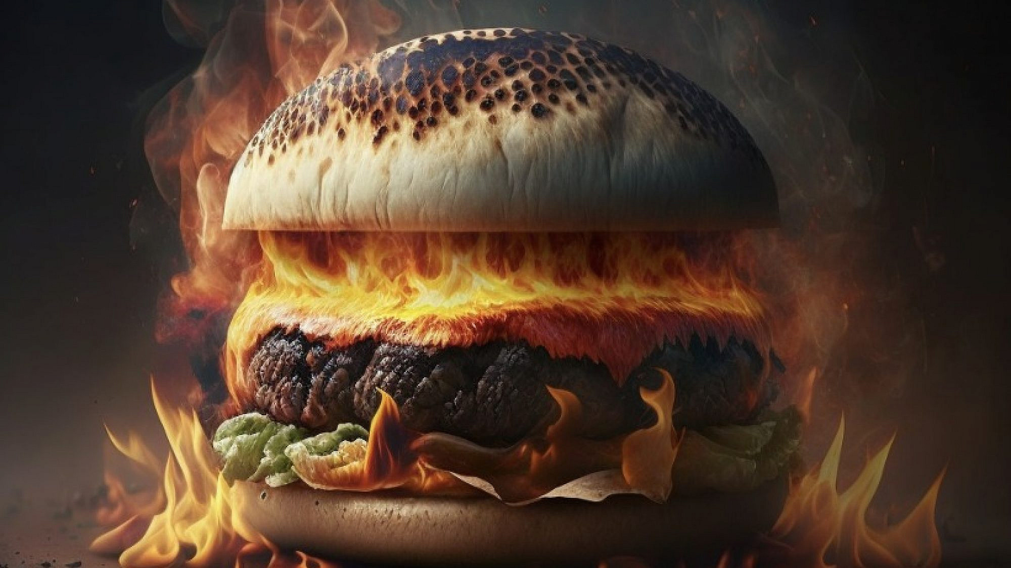 האש עושה את ההבדל. המבורגר (צילום: Shutterstock)