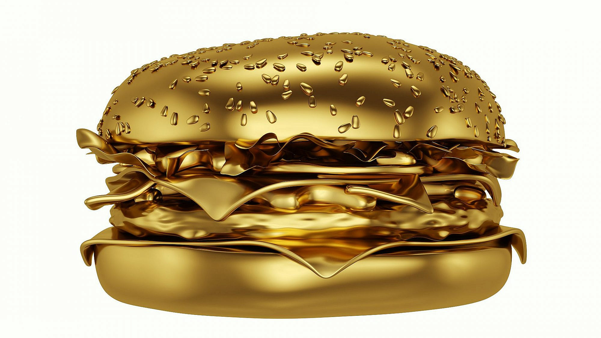 המבורגר ב-100 שקל? ממה הוא עשוי, זהב? תכלס כן (צילום: שאטרסטוק)