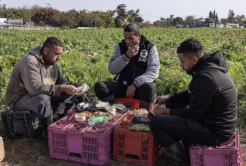 מסעדת פועלים מאולתרת (צילום דן פרץ)