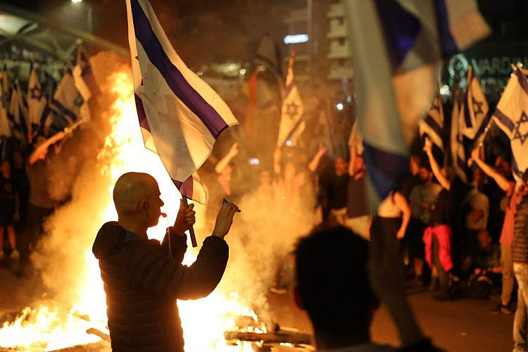 חסימת האיילון, 26.03.23 (צילום באדיבות מטה המאבק)
