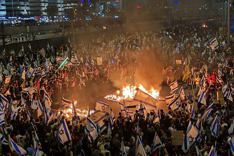 חסימת האיילון, 26.03.23 (צילום באדיבות מטה המאבק)