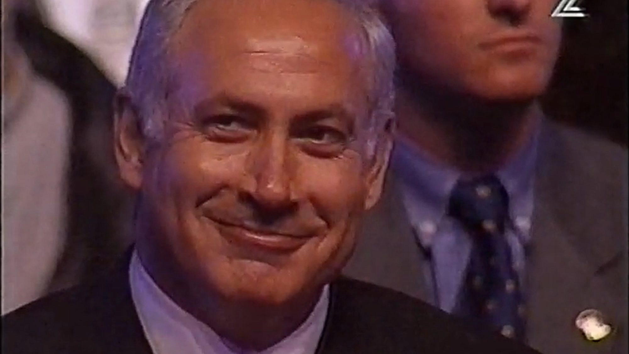 25 שנה, לך תזכור. בנימין נתניהו בטקס פעמוני היובל - 50 שנה למדינת ישראל. צילום מסך