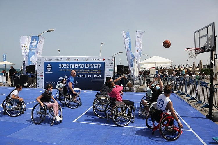 כדורסל כסאות גלגלים, יותר מותח ממה שהייתם חושבים. צילום: גיא טייב
