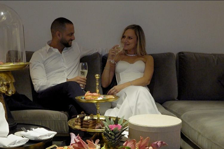 מה אתם כל כך חמודים ביחד? יואנה ותומר ב"חתונה ממבט ראשון". צילום: רשת 13