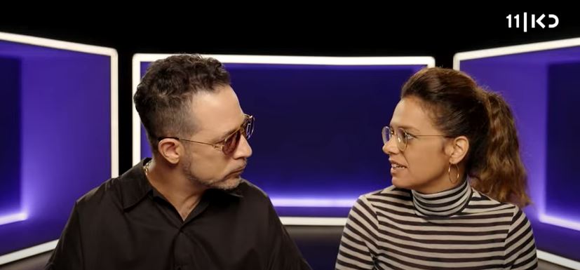 לא יושבים על שום גדר. גלית חוגי וגלעד כהנא ב"מה שתגידו" (צילום מסך: כאן 11)