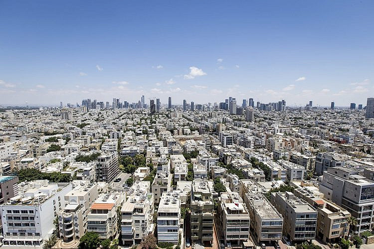 עיר גדולה וממ"דים בה מעט. קו הרקיע של תל אביב (צילום: Boris K9/שארסטוק)