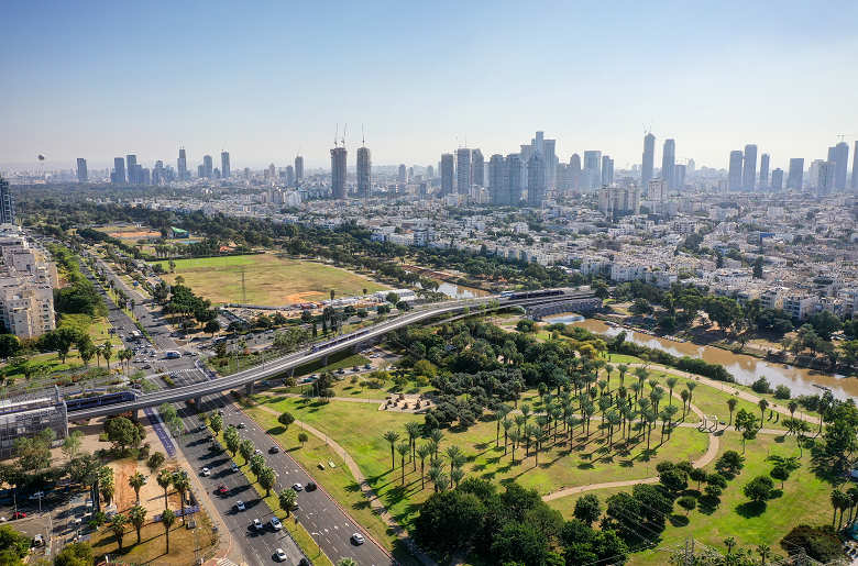 ככה זה יראה בסוף. גשר הירקון של הקו הירוק (צילום הדמייה: נת"ע) ככה זה יראה בסוף. גשר הירקון של הקו הירוק (צילום הדמייה: נת"ע)