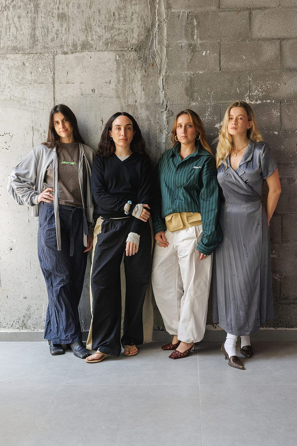 מעצבות את פלורנטין. טל יוסיפוב, אסתר פרוכטר, אלכסנדרה פינטו, עינת אשכנזי (צילום: נדב יהלומי)