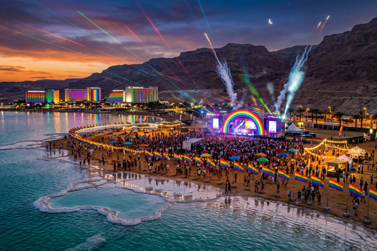 "פרייד לנד", עיר הגאווה בים המלח (הדמייה: X production)