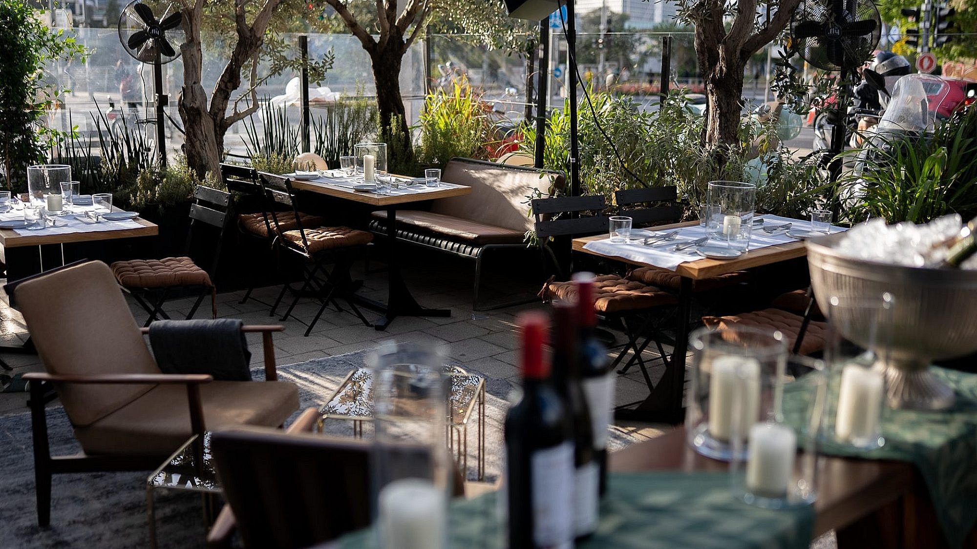 כל עוד מזג האוויר לטובתנו. חצר היין Wine (open) House, יפו תל אביב (צילום אלון ולנסי)