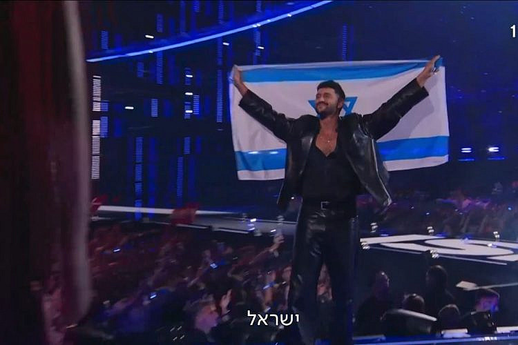 אל אל, ישראל. נעם בתן בתחרות האירוויזיון 2026. (צילום מסך/ כאן 11)