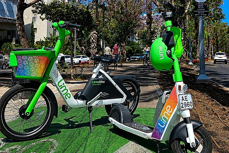 קורקינט הגאווה של Lime (צילום: יחסי ציבור)